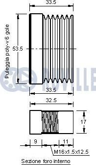 Ruville 542178 - Шкив генератора, муфта avtokuzovplus.com.ua