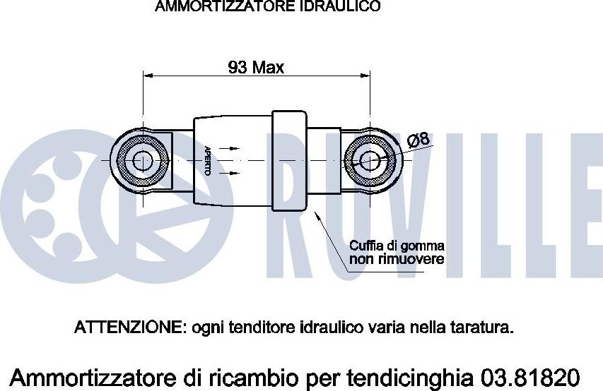 Ruville 542522 - Амортизатор, поліклиновий ремінь autocars.com.ua