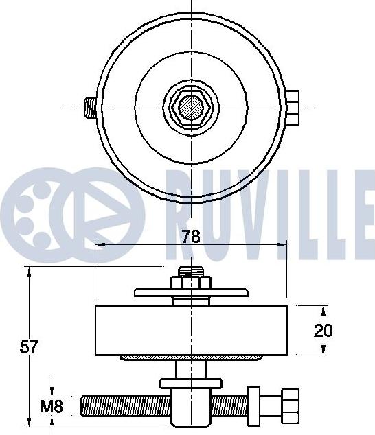 Ruville 542606 - Натягувач ременя, клинові зуб. autocars.com.ua