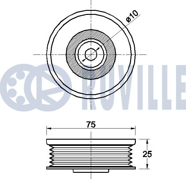 Ruville 542622 - Направляющий ролик, поликлиновый ремень autodnr.net