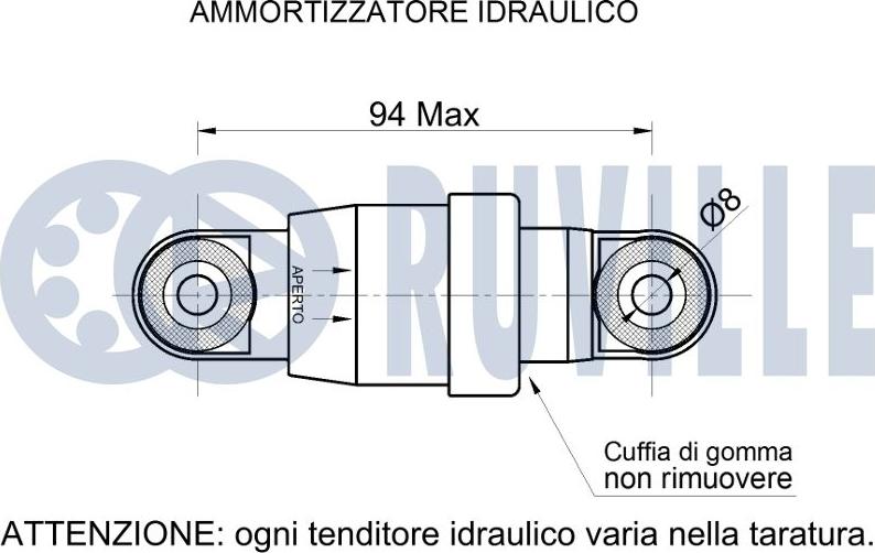 Ruville 542741 - Амортизатор, поліклиновий ремінь autocars.com.ua