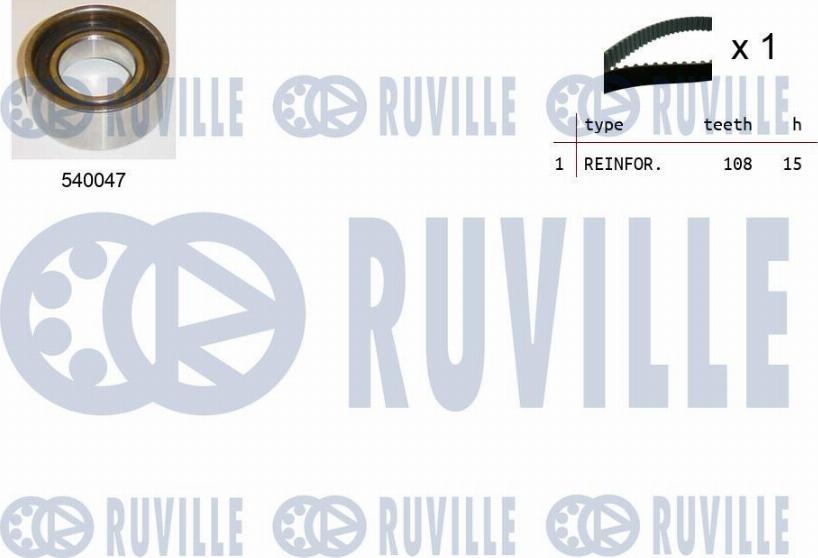 Ruville 550024 - Комплект ремня ГРМ autodnr.net