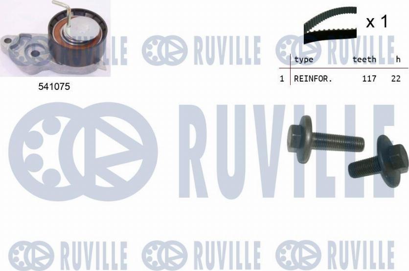 Ruville 550064 - Комплект ремня ГРМ autodnr.net