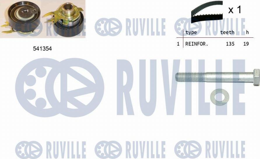 Ruville 550097 - Комплект ремня ГРМ autodnr.net