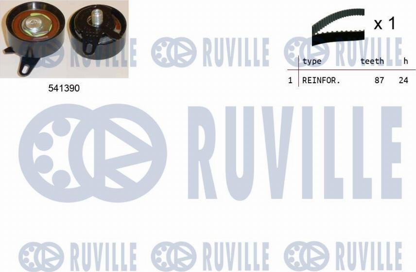 Ruville 550111 - Комплект ремня ГРМ autodnr.net