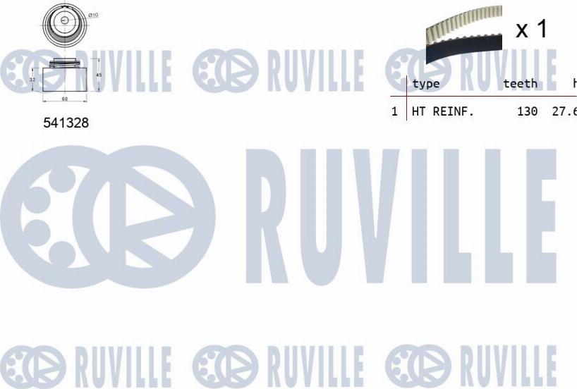 Ruville 550117 - Комплект ремня ГРМ autodnr.net