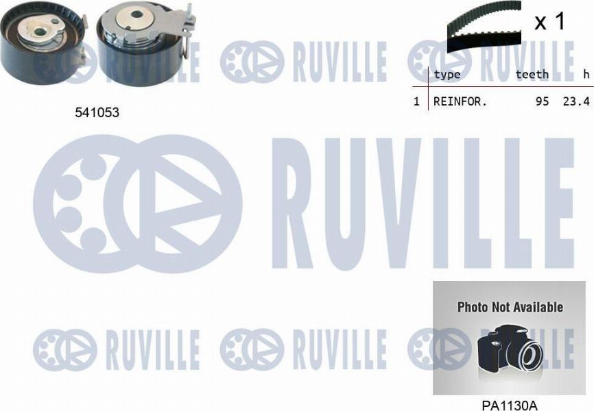 Ruville 5501191 - Водяний насос + комплект зубчатого ременя autocars.com.ua