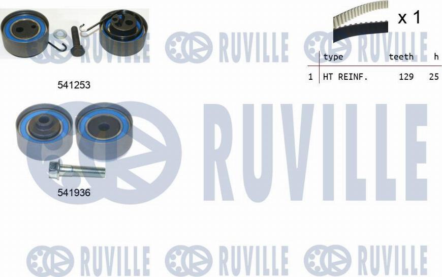 Ruville 550123 - Комплект ремня ГРМ autodnr.net