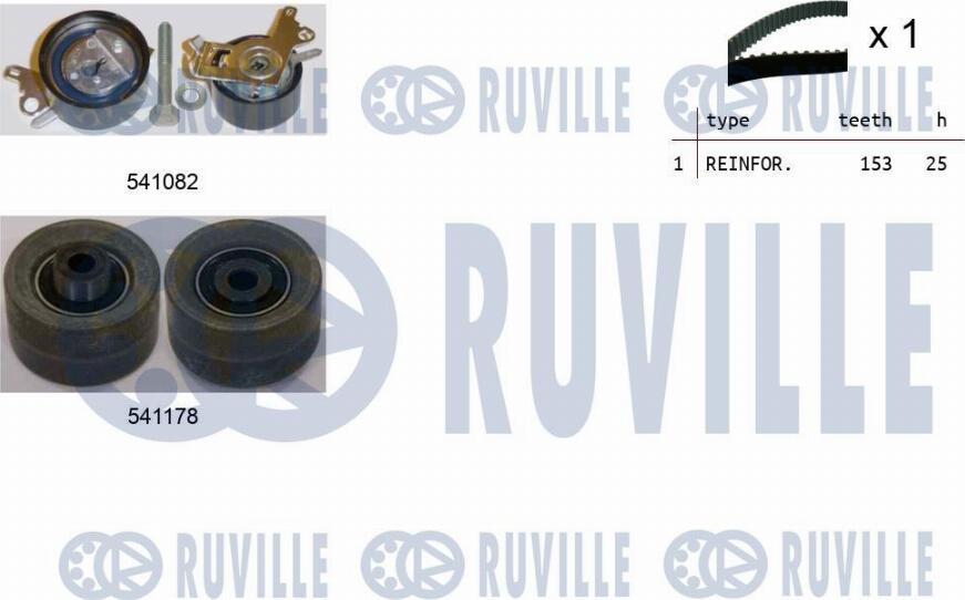 Ruville 550127 - Комплект ремня ГРМ autodnr.net