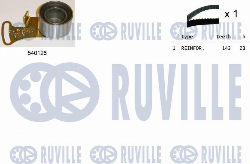 Ruville 550147 - Комплект ременя ГРМ autocars.com.ua