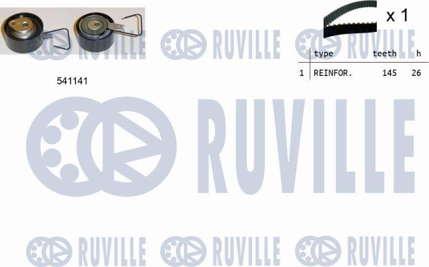 Ruville 550154 - Комплект ремня ГРМ autodnr.net