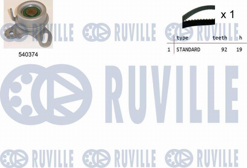 Ruville 550166 - Комплект ремня ГРМ autodnr.net