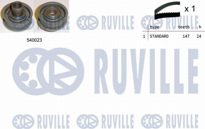 Ruville 550168 - Комплект ремня ГРМ autodnr.net