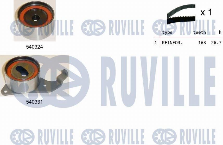 Ruville 550190 - Комплект ремня ГРМ autodnr.net