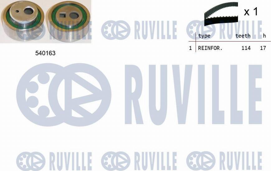 Ruville 550224 - Комплект ремня ГРМ autodnr.net