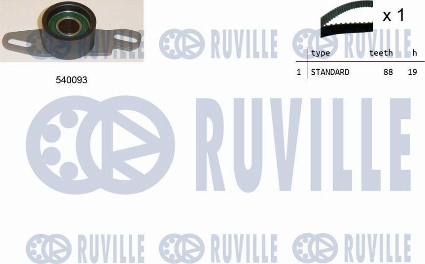 Ruville 550262 - Комплект ремня ГРМ autodnr.net