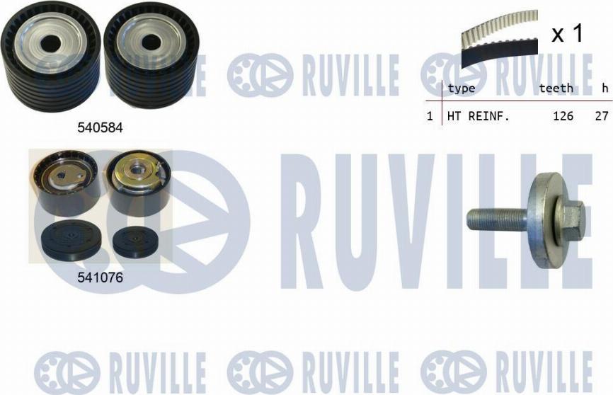Ruville 5502771 - Водяной насос + комплект зубчатого ремня autodnr.net