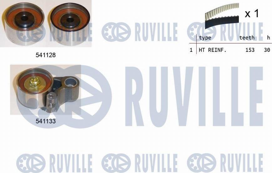 Ruville 550288 - Комплект ремня ГРМ avtokuzovplus.com.ua