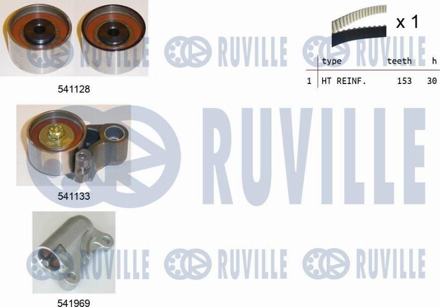 Ruville 550289 - Комплект ремня ГРМ autodnr.net