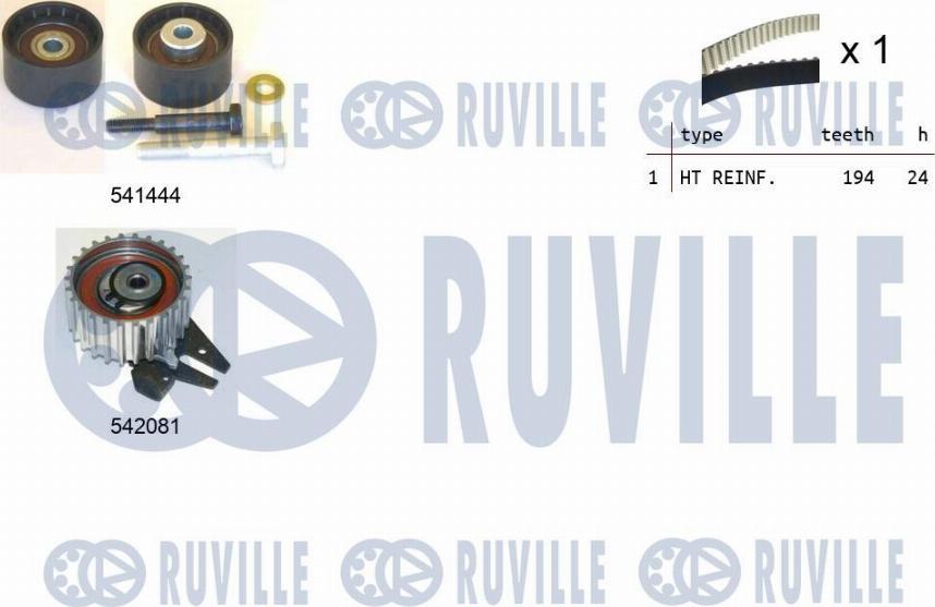 Ruville 550303 - Комплект ремня ГРМ autodnr.net
