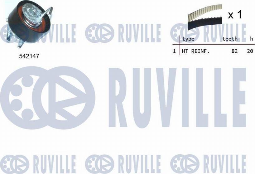 Ruville 550334 - Комплект ремня ГРМ autodnr.net