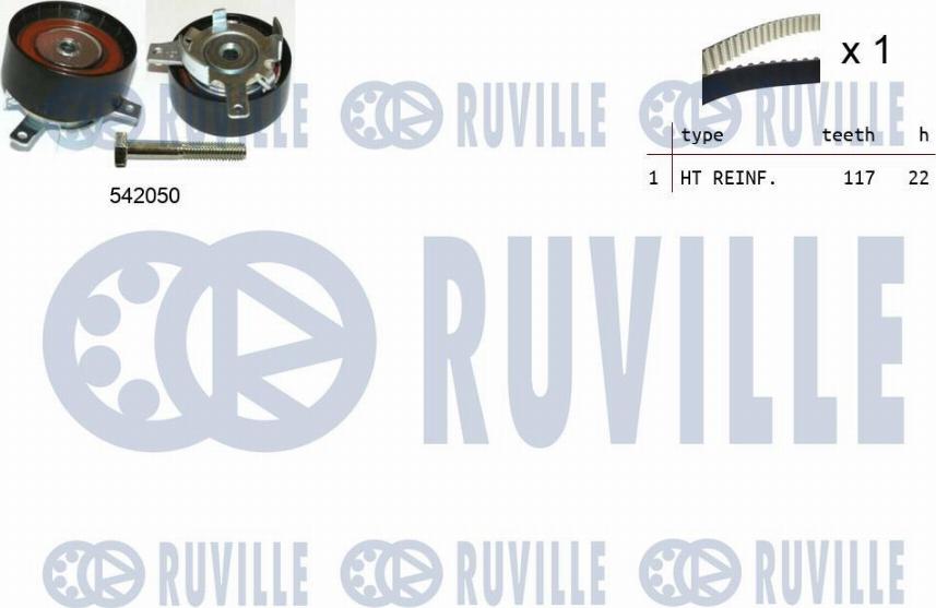 Ruville 550337 - Комплект ремня ГРМ autodnr.net