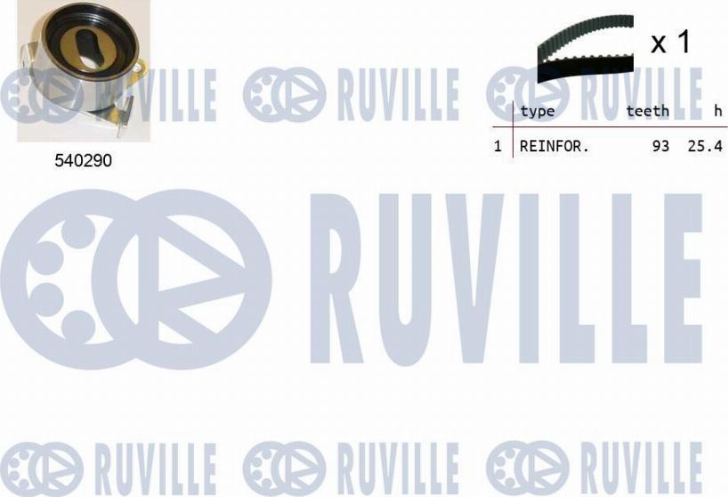 Ruville 550354 - Комплект ремня ГРМ autodnr.net