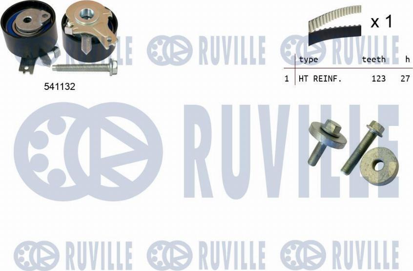 Ruville 550355 - Комплект ремня ГРМ autodnr.net