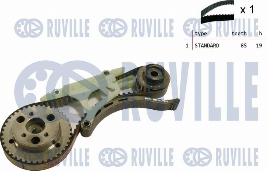 Ruville 550390 - Комплект ремня ГРМ avtokuzovplus.com.ua