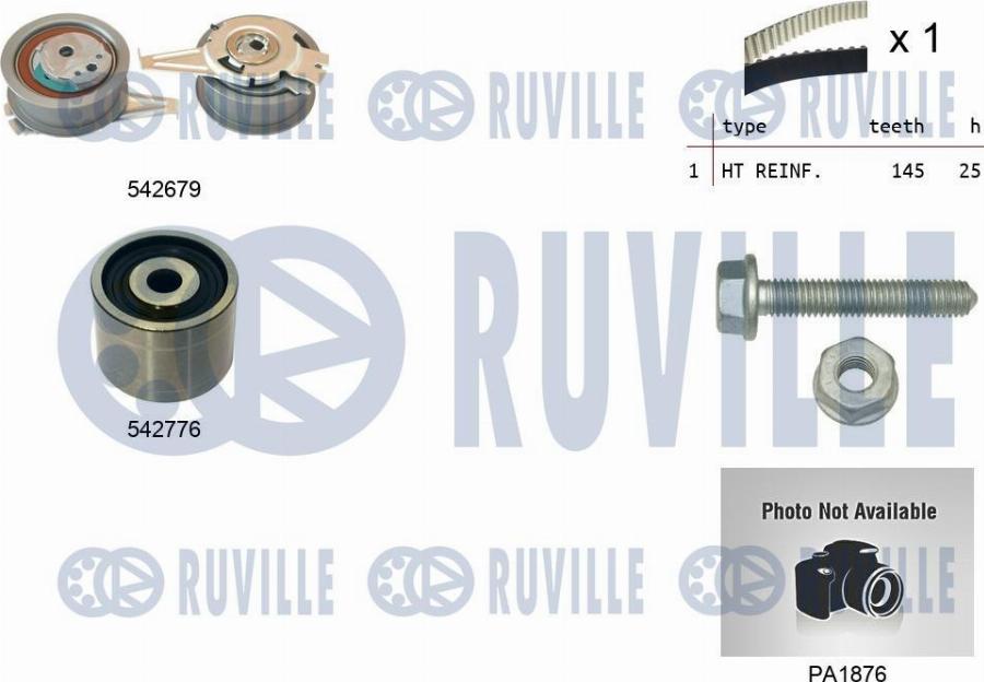 Ruville 5503913 - Водяной насос + комплект зубчатого ремня autodnr.net