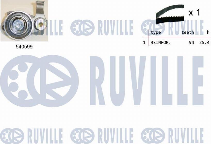 Ruville 550433 - Комплект ремня ГРМ autodnr.net