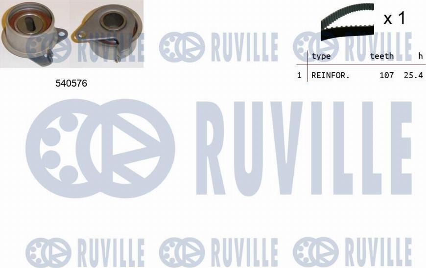 Ruville 550454 - Комплект ремня ГРМ autodnr.net