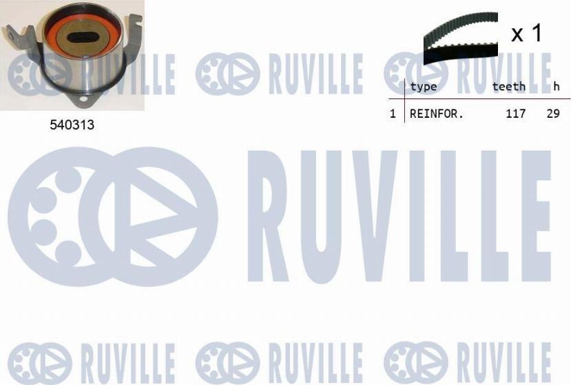 Ruville 550473 - Комплект ремня ГРМ autodnr.net