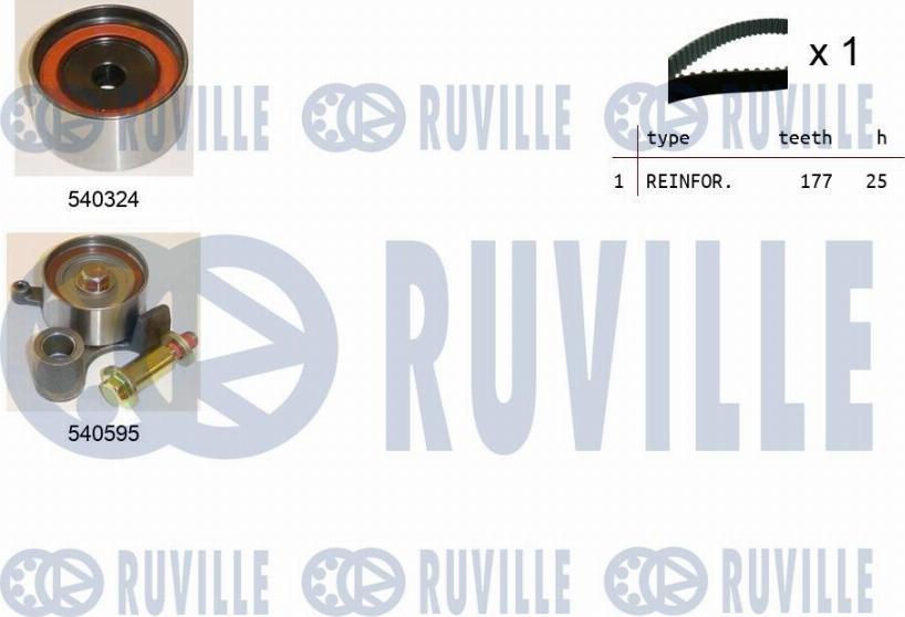 Ruville 550484 - Комплект ремня ГРМ autodnr.net