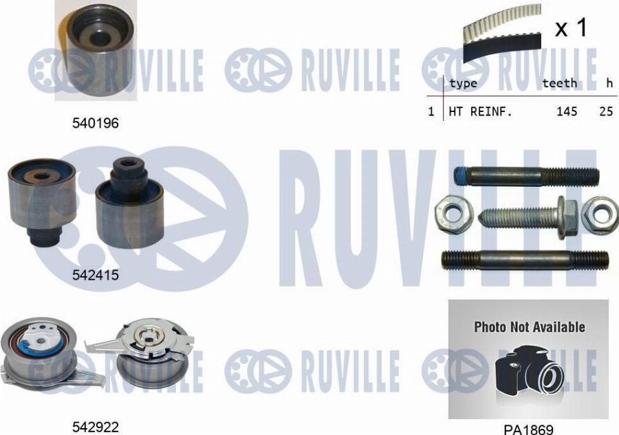 Ruville 5505063 - Водяной насос + комплект зубчатого ремня autodnr.net