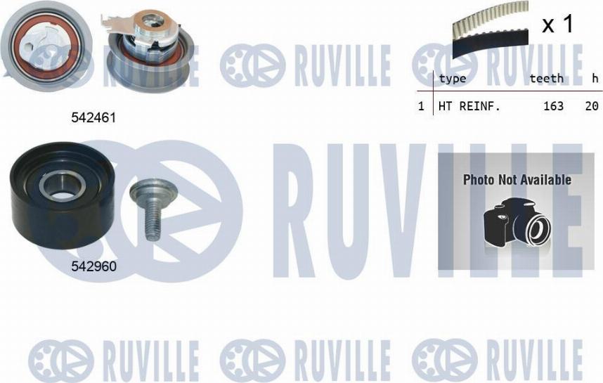 Ruville 550509 - Комплект ремня ГРМ autodnr.net