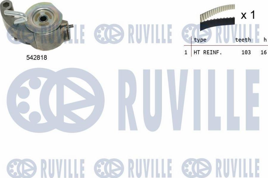 Ruville 550515 - Комплект ремня ГРМ avtokuzovplus.com.ua