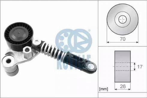 Ruville 55150 - Натяжитель, поликлиновый ремень avtokuzovplus.com.ua