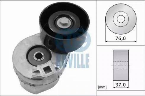 Ruville 55264 - Натягувач ременя, клинові зуб. autocars.com.ua