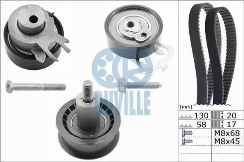 Ruville 5545652 - Комплект роликов, зубчатый ремень autodnr.net