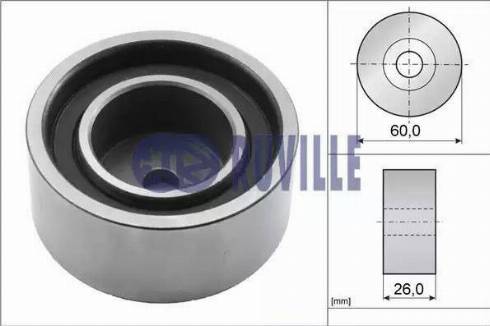 Ruville 55576 - Направляющий ролик, поликлиновый ремень avtokuzovplus.com.ua