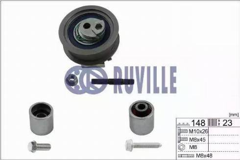Ruville 5577250 - Комплект роликів, зубчастий ремінь autocars.com.ua