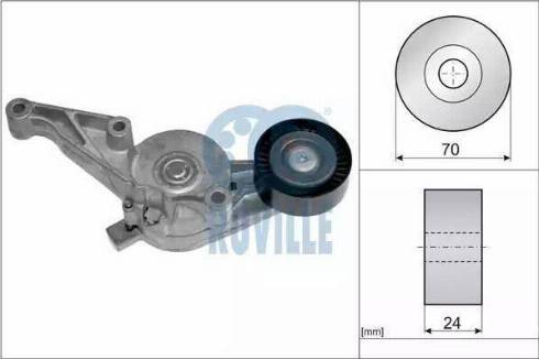 Ruville 55790 - Натяжитель, поликлиновый ремень avtokuzovplus.com.ua