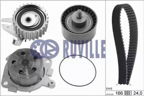 Ruville 55850711 - Водяной насос + комплект зубчатого ремня avtokuzovplus.com.ua