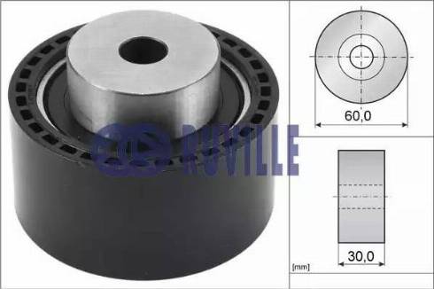 Ruville 55922 - Направляющий ролик, зубчатый ремень avtokuzovplus.com.ua