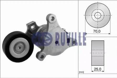 Ruville 55994 - Натягувач ременя, клинові зуб. autocars.com.ua