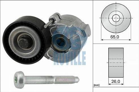 Ruville 56020 - Натяжитель, поликлиновый ремень avtokuzovplus.com.ua