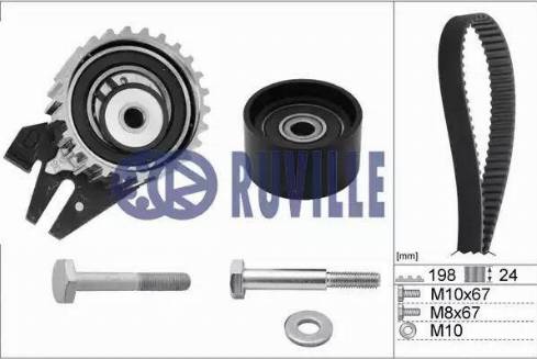 Ruville 5603679 - Комплект ремня ГРМ autodnr.net