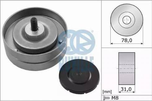 Ruville 56310 - Направляющий ролик, поликлиновый ремень avtokuzovplus.com.ua