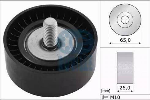 Ruville 56315 - Направляющий ролик, поликлиновый ремень avtokuzovplus.com.ua